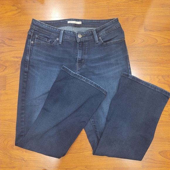 Levi 529 Curvy Bootcut Cotton Blend Jeans - Sz 12S - Picture 10 of 12